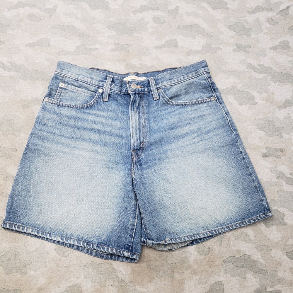 Levi's 94 Baggy Shorts Womens 30 Blue Pockets Denim High Rise Light Wash
